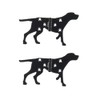 Esschert Design Black Metal Dog Hinges - Left Door