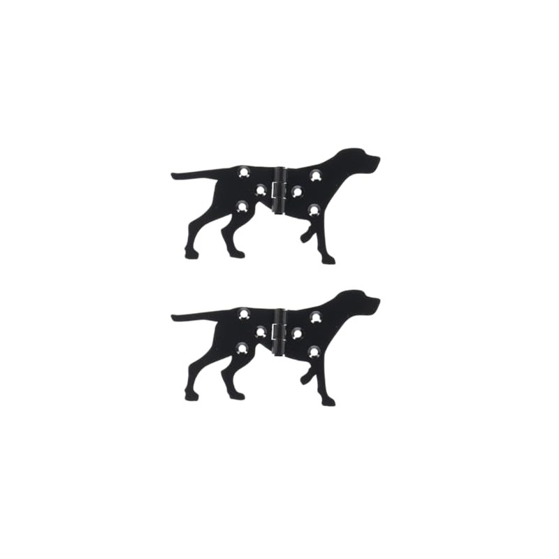 Esschert Design Black Metal Dog Hinges - Left Door
