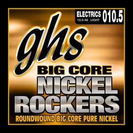 GHS Big Core Nickel Rockers - BCL - Electric Guitar String Set, Light, .0105-.048