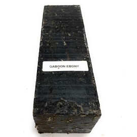 Beautiful Ebony Gaboon Wood: (2" x 2" x 6")