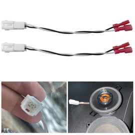 INGQI 2pcs Front Dash Tweeters Speaker Wiring Harness Adapter Plug Connector Fit for Dodge Challenger 2008-2017 & for Charger 2006-2018