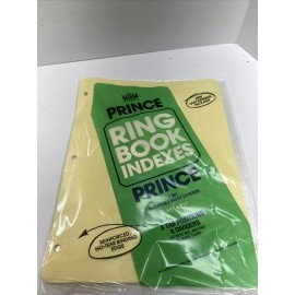 Monarch Prince Ring Book Indexes 1 set Insertable 8 Index Dividers