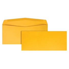 Quality Park #10 Envelopes, Durable 28 lb Kraft Paper, 4-1/8 x 9-1/2 Inches, Gummed, 500 per Box (QUA11162)