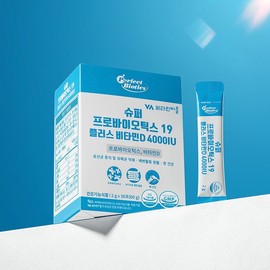 Vitamin Village 비타민마을 퍼펙트바이오틱스 슈퍼 프로바이오틱스 19 플러스 비타민D 4000IU 1박스 30포 1개월분 Vitamin Village Perfect Biotics Super Probiotics 19 Plus Vitamin D 4000 IU 1 Box 30 Pouches 1 Month Supply