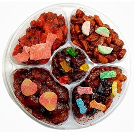CHILI SOUR Mix Gummy Gift Tray Box, Spicy Sweet & Sour Assortment Mix Gummies, Holiday Mix Gummies Gift Tray Box 2 Lb