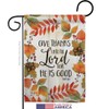 Give Thanks Unto the Lord Garden Flag Set Mailbox Hanger
