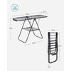 SONGMICS Clothes Drying Rack, with Sock Clips, Metal Laundry Rack,