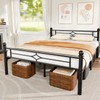 BedsPick Queen Bed Frame with Headboard and Footboard, Metal Platform