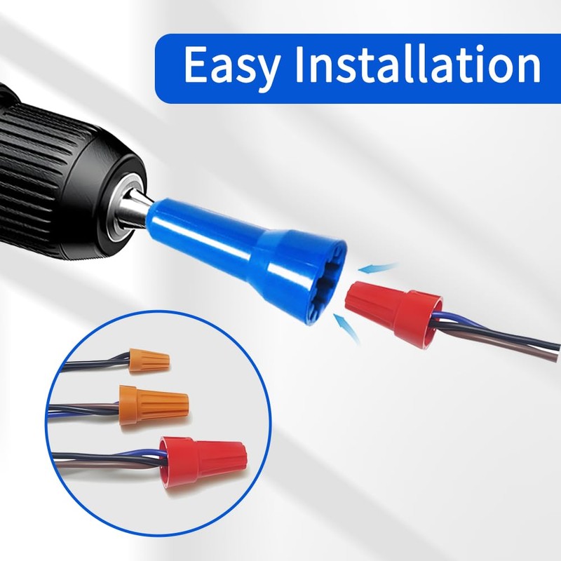 LONKER Wire Nut Twister,Wire Nut Twiter for Drill,Spin Twist Wire