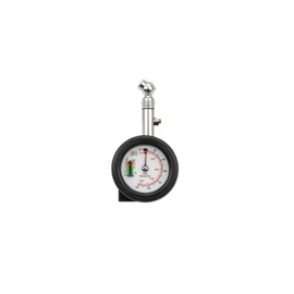 Proto Maintenance (PLOT) PGR0110 Compact Air Inflator Gauge for Motorcycles with Tire Groove Measuring Gauge, Short Type, Supports 120 psi / 800 kpa, Depth Gauge Measurement, In-Car Tools/Portable