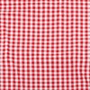 Luckious Red & White Gingham Check Fabric - 100cm X