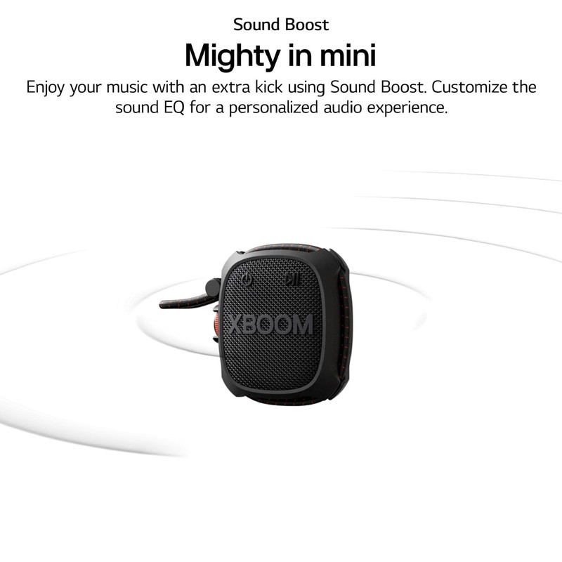 LG XBOOM Go XG2T Portable Bluetooth Speaker, Black