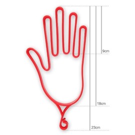 Nicedony 2 Pcs Golf Gloves Stretcher, Plastic Golf Gloves Holder Golf Gloves Keeper Hanger Dryer Shaper Support for Men Women Golf Gloves Stretcher,Golfer Gloves Maintenance (Red)