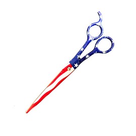 MD Graphic Design 8.5" Shear for Barbers and Stylists (USA Flag)