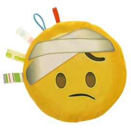 Round Sweet Cherry Stone Cushion Organic Cherry Stone Heatable Pillow Two-Sided Print "Heat and Cold Therapy" Emoji Kiss - Emoji Head-Bandage [088]