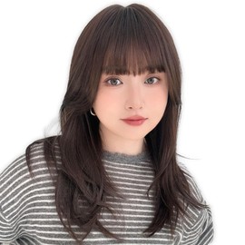 Bright Lara hf1965-CR Long Layered Wig, Women's Long Hair, Natural Full Wig, Wig