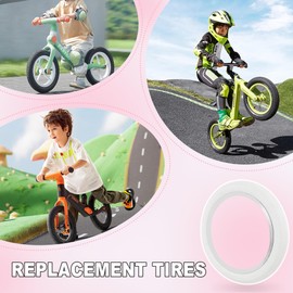 BALINGE 20 inch Folding Bike Tire - 20 x 2.125, Fits Most Kids Bikes, White (1 tire)