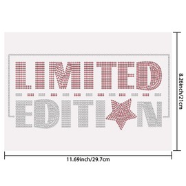 SUPERDANT Limited Edition Iron on Rhinestones Motivational Text Crystal Heat Transfer Stickers Iron-on Decals Bling Rhinestone Patches for Girls T-Shirt Clothing Tote Bag DIY Art Craft Gifts