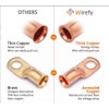 5 Pack Copper Wire Lugs AWG 1/0 * 5/16 Heavy