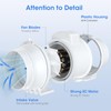 Tesansi 6 Inch Inline Duct Fan with EC Motor -