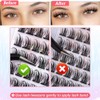 Lash Clusters, 100Pcs DIY Individual Eyelash Extenisons Natural Look D