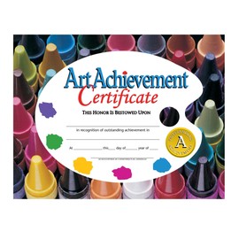 Flipside Products Art Achievement Certificates, Recognition, Award Students, Incentive, 8.5" x 11", 30 Per Pack, 5 Packs