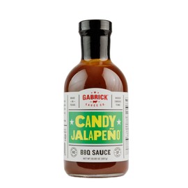 Candy Jalapeño BBQ Sauce | Gabrick BBQ | Sweet & Spicy Barbecue Sauce with Real Jalapeños | Perfect for Ribs, Chicken, and Burgers | No HFCS, Gluten-Free | 20 oz Glass Bottle