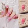 200PCS Clear Heart Nail Art Decals Charms for Nails, Clear