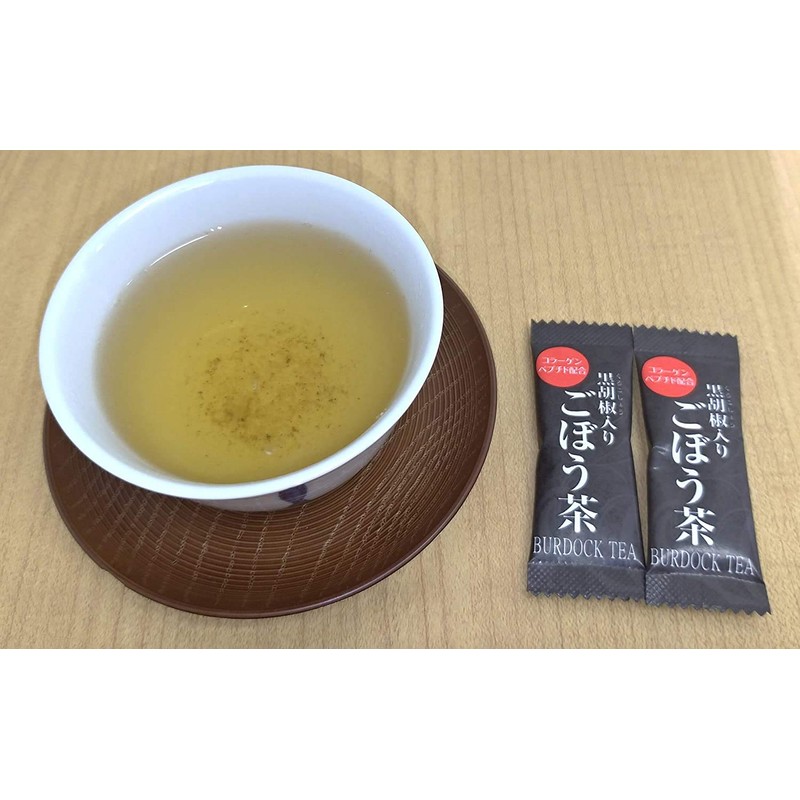Yajimaen Burdock Tea Collagen Peptide Blended Burdock Tea with Black