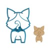 Looking Away Cat Butt - Cookie Cutter/Sugar Cookie/Fondant/Clay (0149)