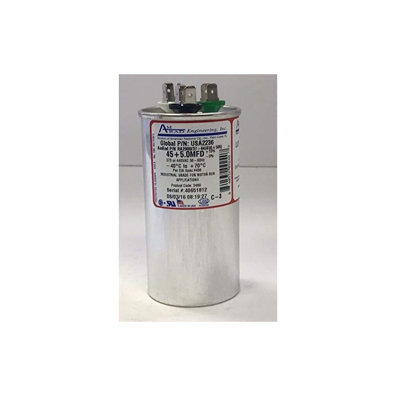 AMRAD USA AmRad Run Capacitor 45 + 5 uF MFD