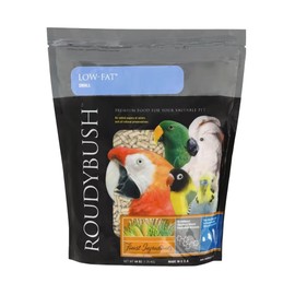 Roudybush Low Fat Food for Adult Birds & Chicks - Scientifically Formulated Bird Feed - Bird Food Pellets w/ Corn, Wheat, Soy & More - Nutritious & Healthy Feed for Birds (Small, 44oz)