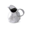 Arthur Court Designs Aluminum Metallic Fleur-De-Lis Pitcher Water Jug for
