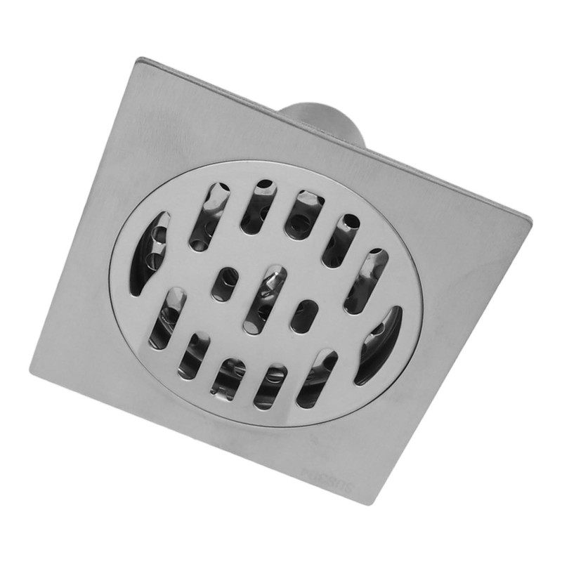 Square Shower Drain Kit 4.3in Stainless Steel Anti Clogging Odor