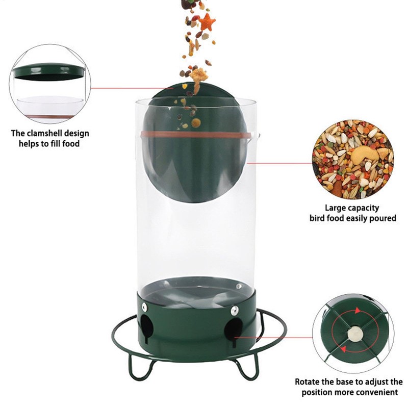 Anti Squirrel Bird Feeder | Metal Hangable Mesh Outdoors Weight