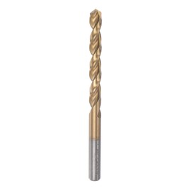 sourcing map Twisted Drill Bit 7.3 mm Titanium Coated (HSS-E) M42 High Speed Steel 8% Cobalt Straight Shaft for Stainless Steel Aluminium Alloy Metal