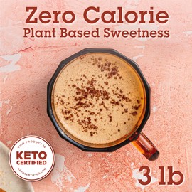 Monk Fruit In The Raw Sweetener Baker's Bag, 48 oz., Keto Certified Monk Fruit Sweetener, Zero Calories, Zero Net Carbs, Non-GMO Project Verified