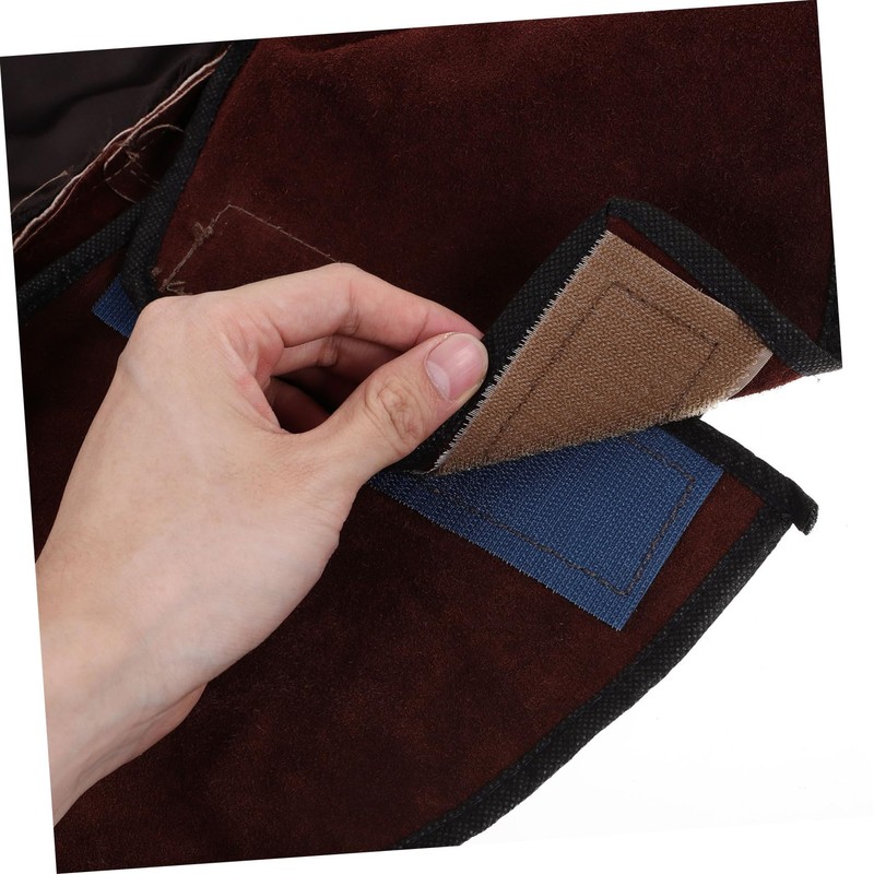 Mipcase Welding Flame Retardant Hood Durable Cowhide Protective Cap with