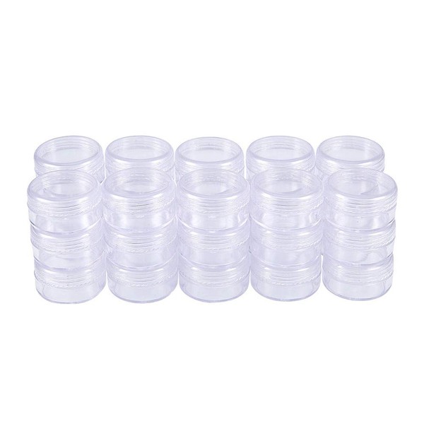 BENECREAT 30-Piece Set of 30 10ml Round Case Beads, Cosmetics,