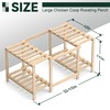 Flehomo Chicken Perch, Wooden Roosting Bars for Chicken Coop &