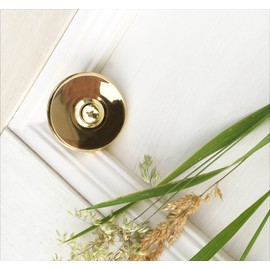Antikas - High-Quality Brass Bell - Pointed Doorbell Country House - Brass Door Clamp