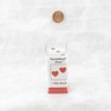 White Sweetheart Dice with Red Hearts D6 25mm (1in) Pack