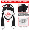 QTF Adjustable Head Harness Dipping Neck Builder with D-Hook Attachment