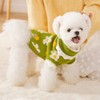 YOASONEK Flower Pattern Dog Knitted Sweaters, Turtleneck Cat Clothes Pullover