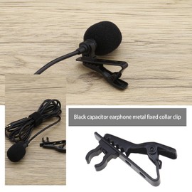 eMagTech 10PCS 6mm Microphone Lapel Tie Clips Mini Portable Metal Mic Clamp Holder for Lapel Lavalier Microphone Replacment Fasteners Black