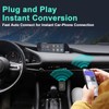 LWMTT Wireless Carplay Adapter, Wireless Android Car Adapter, 2-in-1 Stick,