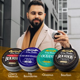 Handy Hound Occo Bobbo Solid Cologne for Men Samples Set - Men's Travel Size Cologne Gift Set (4 x .5 oz tins)