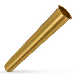 Highcraft Flanged Sink Tailpiece 1-1/2" x 18" Brass 22-Gauge Extension Tube Direct Connection for Bathroom Sink, Kitchen Sink, Tubular Drain Applications Flanged Tailpiece for Under Sink Installation