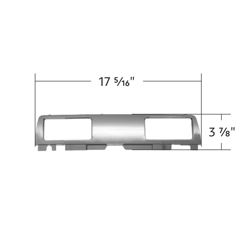Chrome Plastic Passenger Side A/C Vent Trim. Fits 2014-2023 Fits
