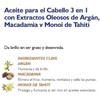 ACEITE PARA CABELLO 3 EN 1 con extractos oleosos de